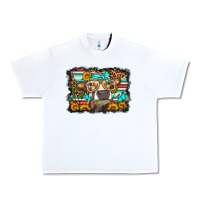 White sunflower cow olivia Urban Heavy Tee - OliviaCreatesArt