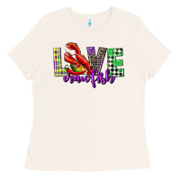 Bone love crawfish mardi gras Ladies Tee - CowGirlArtShop
