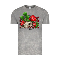 Cloud Rock bullskull rose and cactus olivia Vintage Tee - OliviaCreatesArt