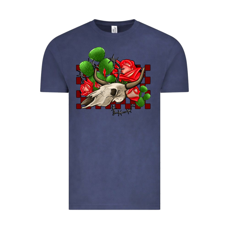 Bullskull Rose And Cactus Olivia Vintage Tee by OliviaCreatesArt | Teevron