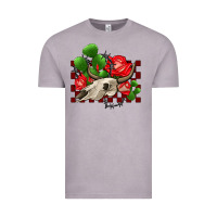 Vintage Zinc bullskull rose and cactus olivia Vintage Tee - OliviaCreatesArt