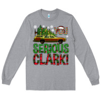 Heather Grey you serious clark with vacation car bbs Long Sleeve Tee - BundleAndBundleShop