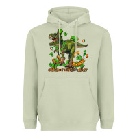 Matcha shamrockscrusher t rex and horseshoe Heavyweight Hoodie - AdoDesignShop