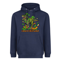 Navy shamrockscrusher t rex and horseshoe Heavyweight Hoodie - AdoDesignShop