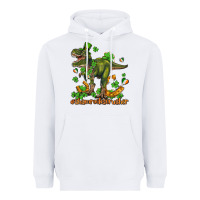 White shamrockscrusher t rex and horseshoe Heavyweight Hoodie - AdoDesignShop
