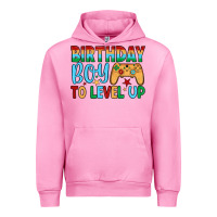 Fuchsia Pink birthday boy to level up Urban Hoodie - JahusDesignShop
