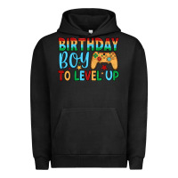 Pigment Black birthday boy to level up Urban Hoodie - JahusDesignShop
