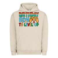 Pigment French Oak birthday boy to level up Urban Hoodie - JahusDesignShop