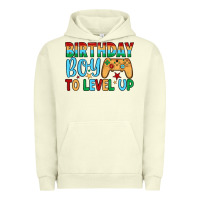 Pigment Pistachio birthday boy to level up Urban Hoodie - JahusDesignShop