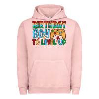 Pigment Salmon birthday boy to level up Urban Hoodie - JahusDesignShop