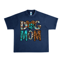 Navy dog mom Urban Heavy Tee - OliviaCreatesArt