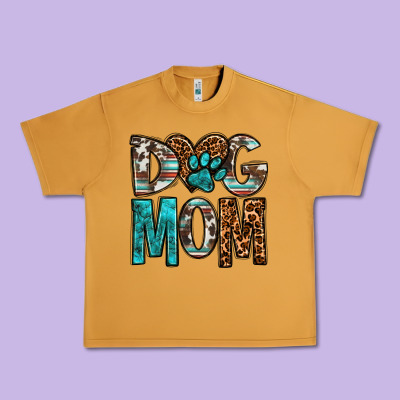 Dog Mom Urban Heavy Tee Designed By Oliviacreatesart