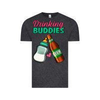 Vintage Black Drinking Buddies Vintage Tee - Jasminsmagicworld
