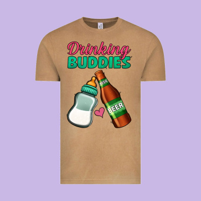 Drinking Buddies Vintage Tee Designed By Jasminsmagicworld