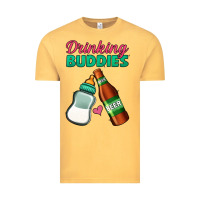 Vintage Mustard Drinking Buddies Vintage Tee - Jasminsmagicworld