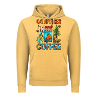 Campfires And Coffee Camping Coffee Vintage Hoodie | Teevron