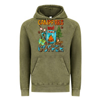 Vintage Olive Campfires And Coffee Camping Coffee Vintage Hoodie - FaDigitalArtStudio