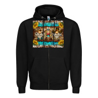 Black western gnome tumbler Zipper Hoodie - BarkalooDesign