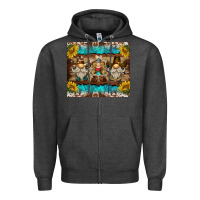 Charcoal Heather western gnome tumbler Zipper Hoodie - BarkalooDesign
