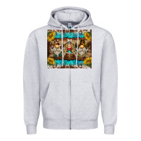 Heather Grey western gnome tumbler Zipper Hoodie - BarkalooDesign