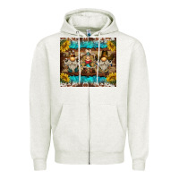 Oatmeal Heather western gnome tumbler Zipper Hoodie - BarkalooDesign