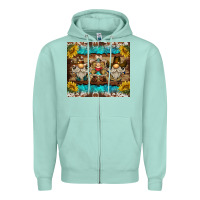 Seafoam western gnome tumbler Zipper Hoodie - BarkalooDesign