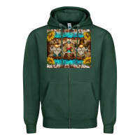 Sports Green western gnome tumbler Zipper Hoodie - BarkalooDesign