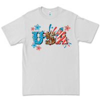 Dove Grey USA 4th of july Premium Tee - HowdyJamesFarm