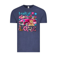Vintage Denim loads of love valentine's day olivia Vintage Tee - OliviaCreatesArt