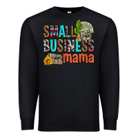 Black small business mama Premium Sweatshirt - AdoDesignShop