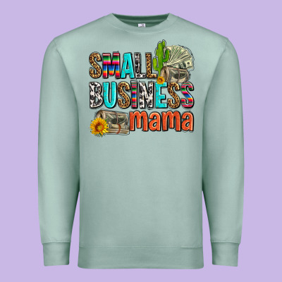 Small Business Mama Premium Sweatshirt Designed By Adodesignshop
