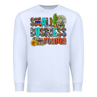 White small business mama Premium Sweatshirt - AdoDesignShop