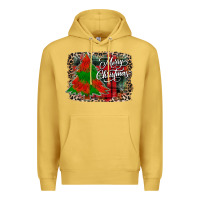 Antique Gold merry Christmas trees Premium Hoodie - CowhideDigitalArt