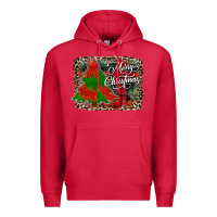 Cardinal merry Christmas trees Premium Hoodie - CowhideDigitalArt