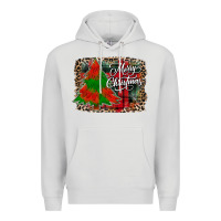Dove Grey merry Christmas trees Premium Hoodie - CowhideDigitalArt