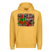 Mustard merry Christmas trees Premium Hoodie - CowhideDigitalArt