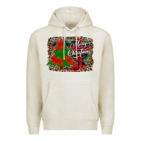 Oatmeal Heather merry Christmas trees Premium Hoodie - CowhideDigitalArt