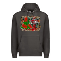 Smoke merry Christmas trees Premium Hoodie - CowhideDigitalArt