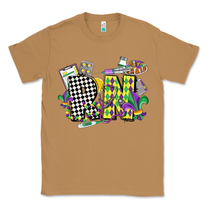 Registered Nurse Mardi Gras Classic Tee by CowGirlArtShop | Teevron