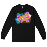 Black Hello 1st Grade Long Sleeve Tee - RanaPortraitStore