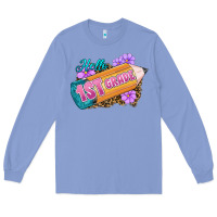 Colony Blue Hello 1st Grade Long Sleeve Tee - RanaPortraitStore