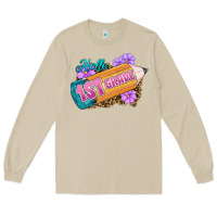 Mushroom Hello 1st Grade Long Sleeve Tee - RanaPortraitStore