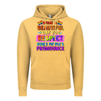 Vintage Mustard what a beautiful day to respect other people Vintage Hoodie - FaDigitalArtStudio