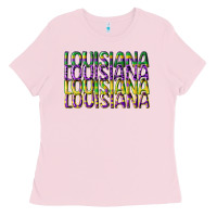 Bubblegum Pink louisiana mardi gras Ladies Tee - CowGirlArtShop