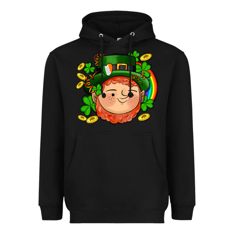 St Patricks Elf Heavyweight Hoodie by AdoDesignShop | Teevron