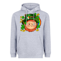 Heather Grey st patricks elf Heavyweight Hoodie - AdoDesignShop