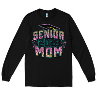 Black Senior 2023 mom Mother's Day Long Sleeve Tee - FaDigitalArtStudio