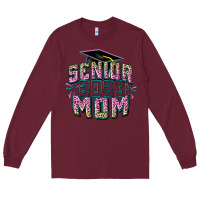 Burgundy Senior 2023 mom Mother's Day Long Sleeve Tee - FaDigitalArtStudio