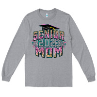 Heather Grey Senior 2023 mom Mother's Day Long Sleeve Tee - FaDigitalArtStudio