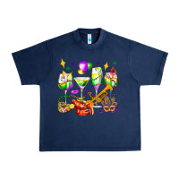 Navy mardi gras wine glasses olivia Urban Heavy Tee - OliviaCreatesArt